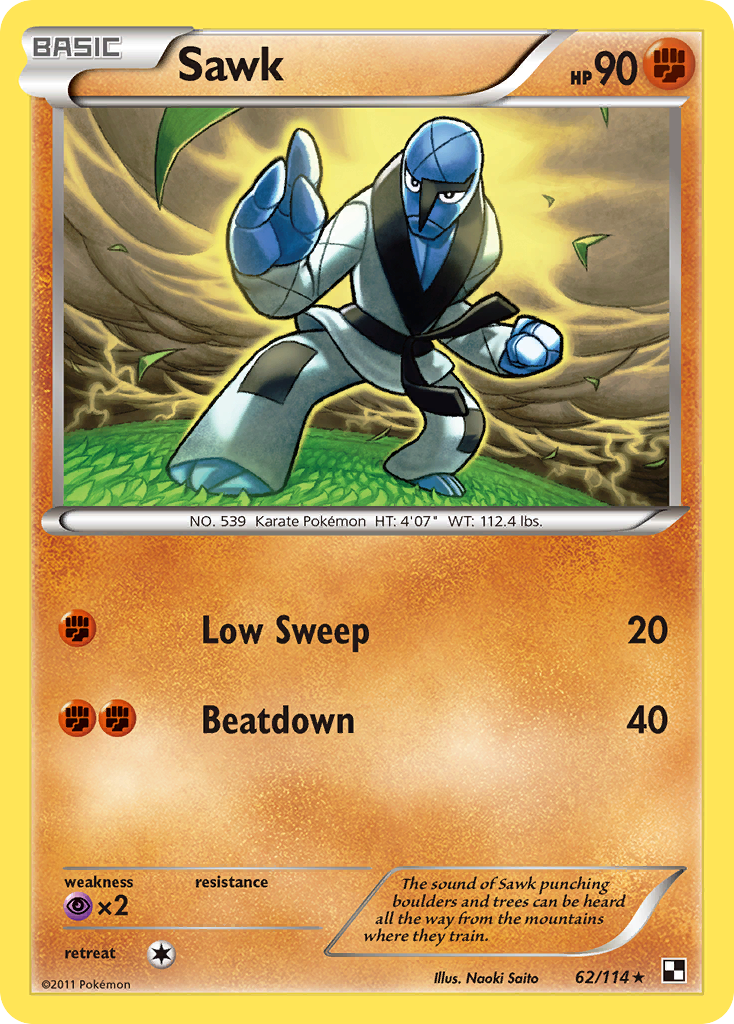 Sawk (62/114) [Black & White: Base Set] | Silver Goblin