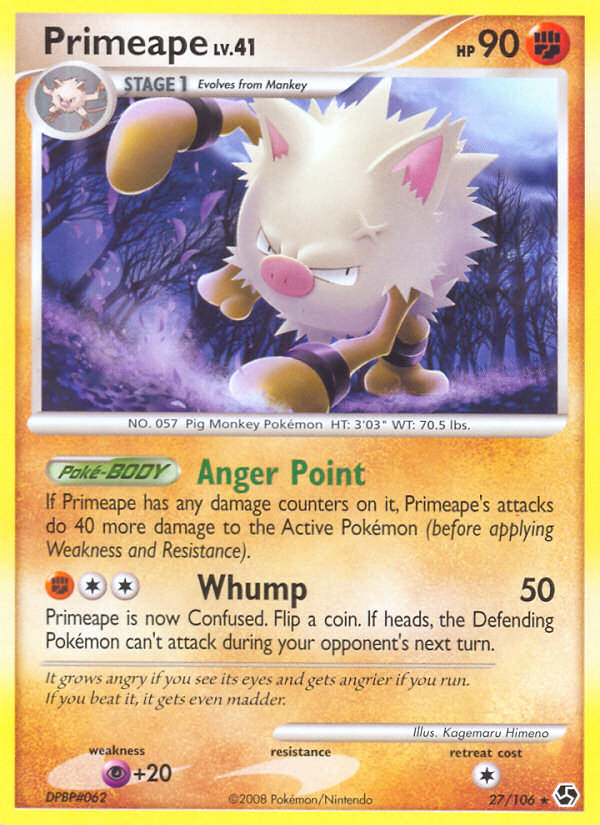 Primeape (27/106) [Diamond & Pearl: Great Encounters] | Silver Goblin