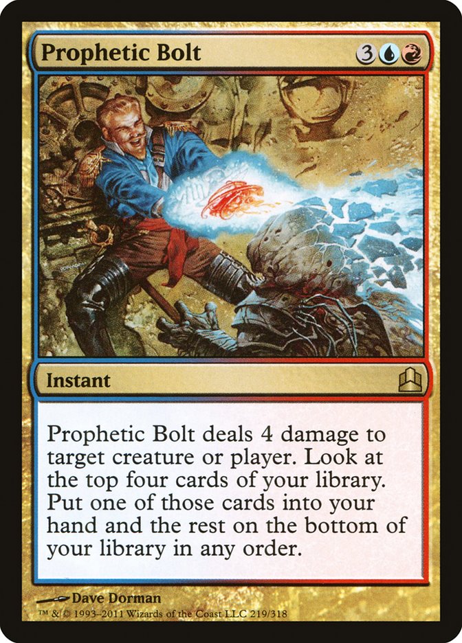 Prophetic Bolt [Commander 2011] | Silver Goblin