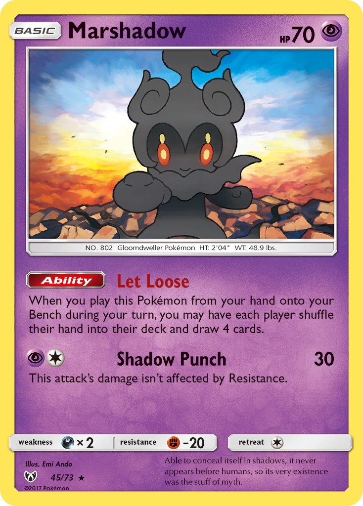 Marshadow (45/73) [Sun & Moon: Shining Legends] | Silver Goblin