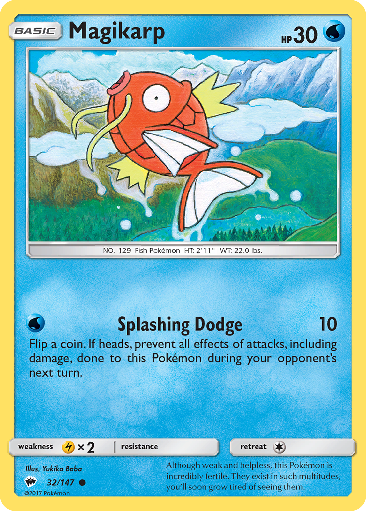 Magikarp (32/147) [Sun & Moon: Burning Shadows] | Silver Goblin