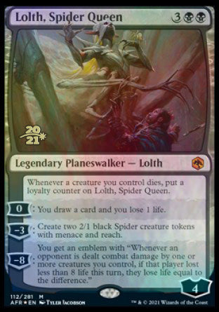 Lolth, Spider Queen [Dungeons & Dragons: Adventures in the Forgotten Realms Prerelease Promos] | Silver Goblin