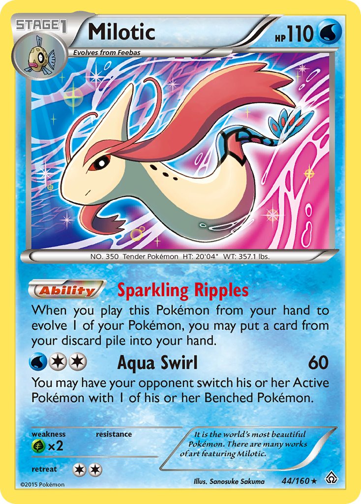 Milotic (44/160) (Theme Deck Exclusive) [XY: Primal Clash] | Silver Goblin