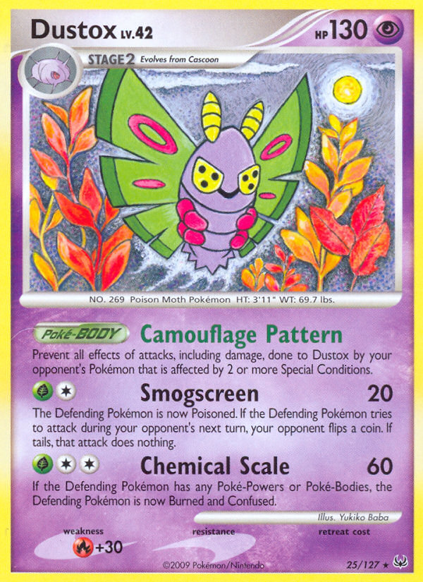 Dustox (25/127) [Platinum: Base Set] | Silver Goblin