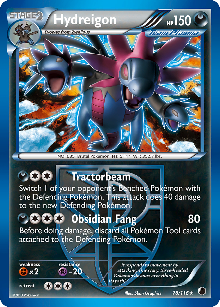 Hydreigon (78/116) [Black & White: Plasma Freeze] | Silver Goblin