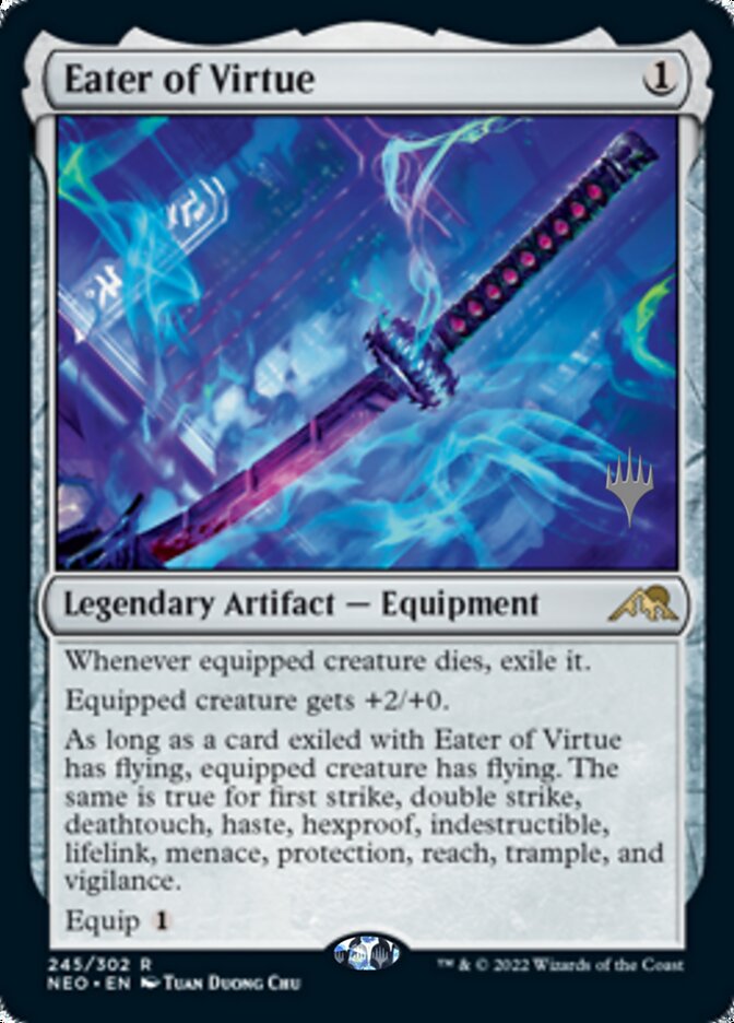 Eater of Virtue (Promo Pack) [Kamigawa: Neon Dynasty Promos] | Silver Goblin