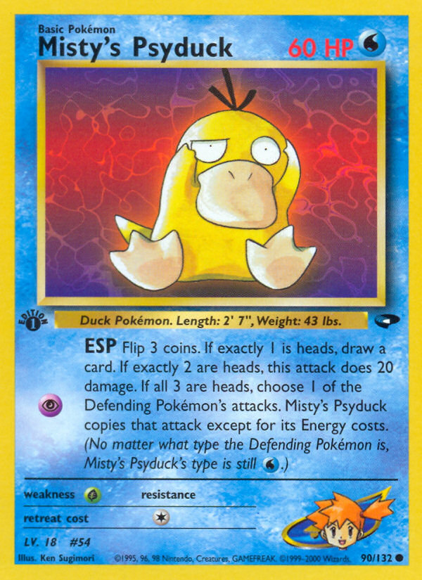 Misty's Psyduck (90/132) [Gym Challenge 1st Edition] | Silver Goblin