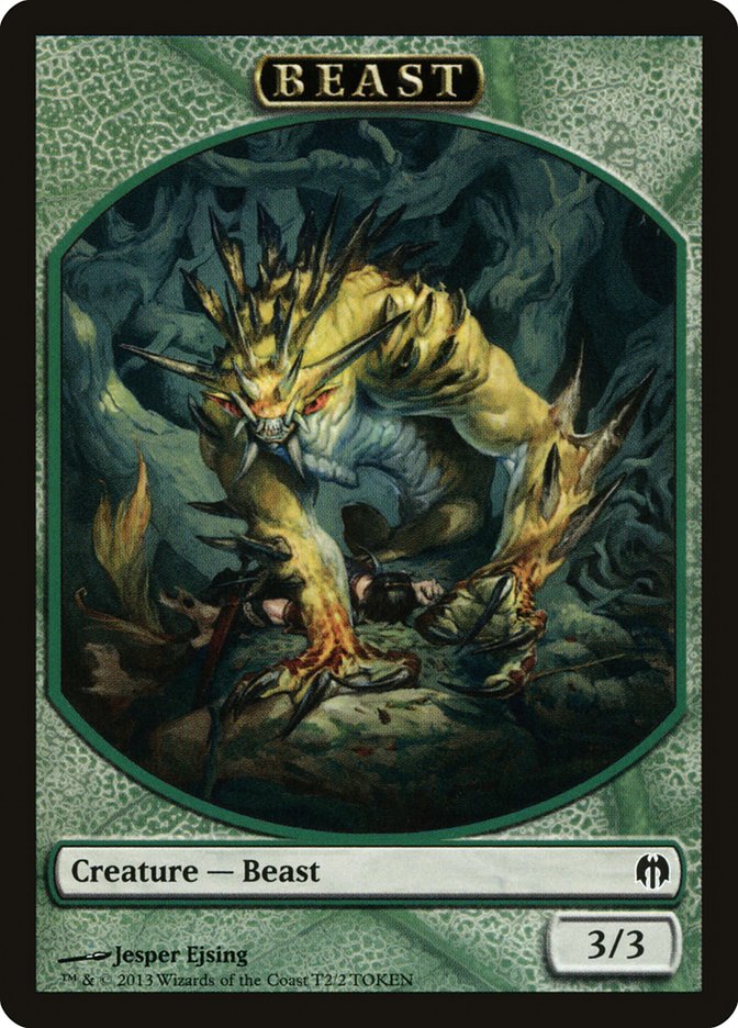 Beast Token [Duel Decks: Heroes vs. Monsters Tokens] | Silver Goblin