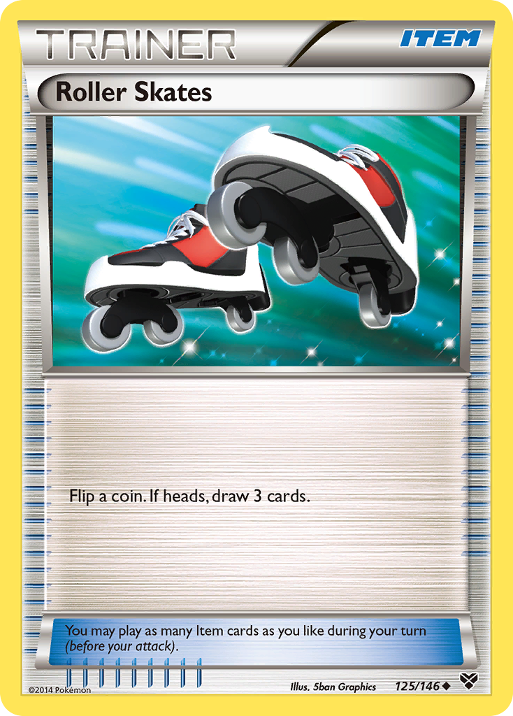 Roller Skates (125/146) [XY: Base Set] | Silver Goblin