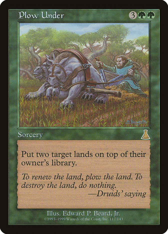 Plow Under [Urza's Destiny] | Silver Goblin