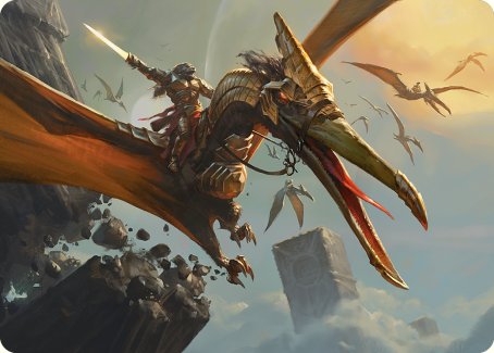 Skyhunter Strike Force Art Card [Phyrexia: All Will Be One Art Series] | Silver Goblin