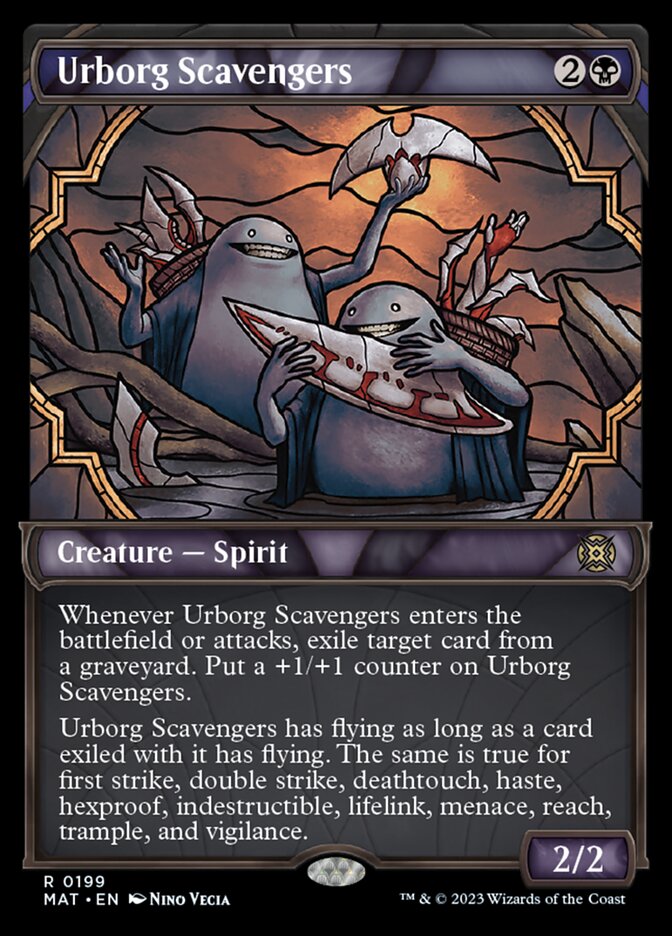 Urborg Scavengers (Showcase Halo Foil) [March of the Machine: The Aftermath] | Silver Goblin