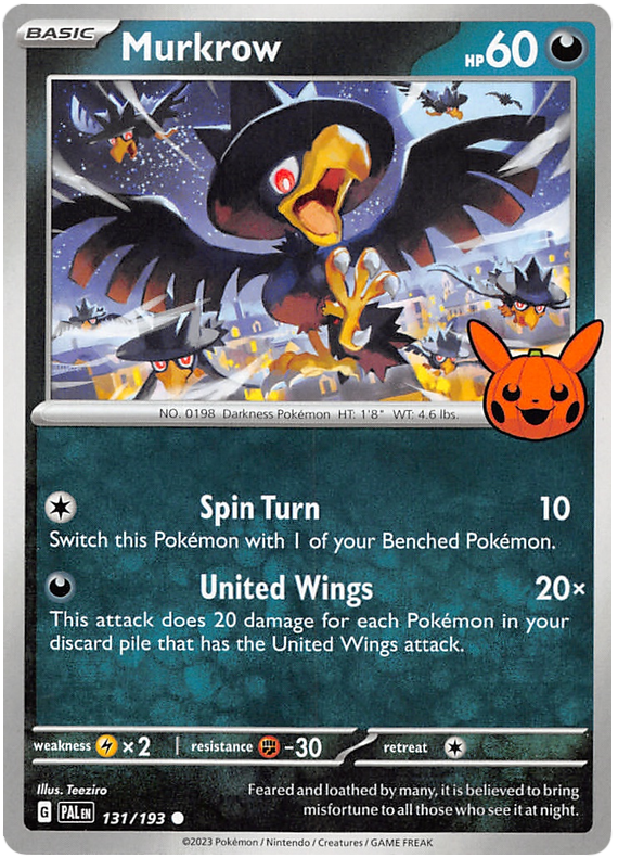 Murkrow (131/193) [Trick or Trade 2023] | Silver Goblin