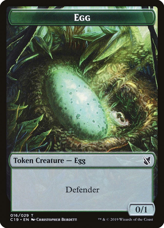 Eldrazi // Egg Double-Sided Token [Commander 2019 Tokens] | Silver Goblin