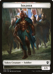Rock // Soldier Double-Sided Token [Commander Legends Tokens] | Silver Goblin