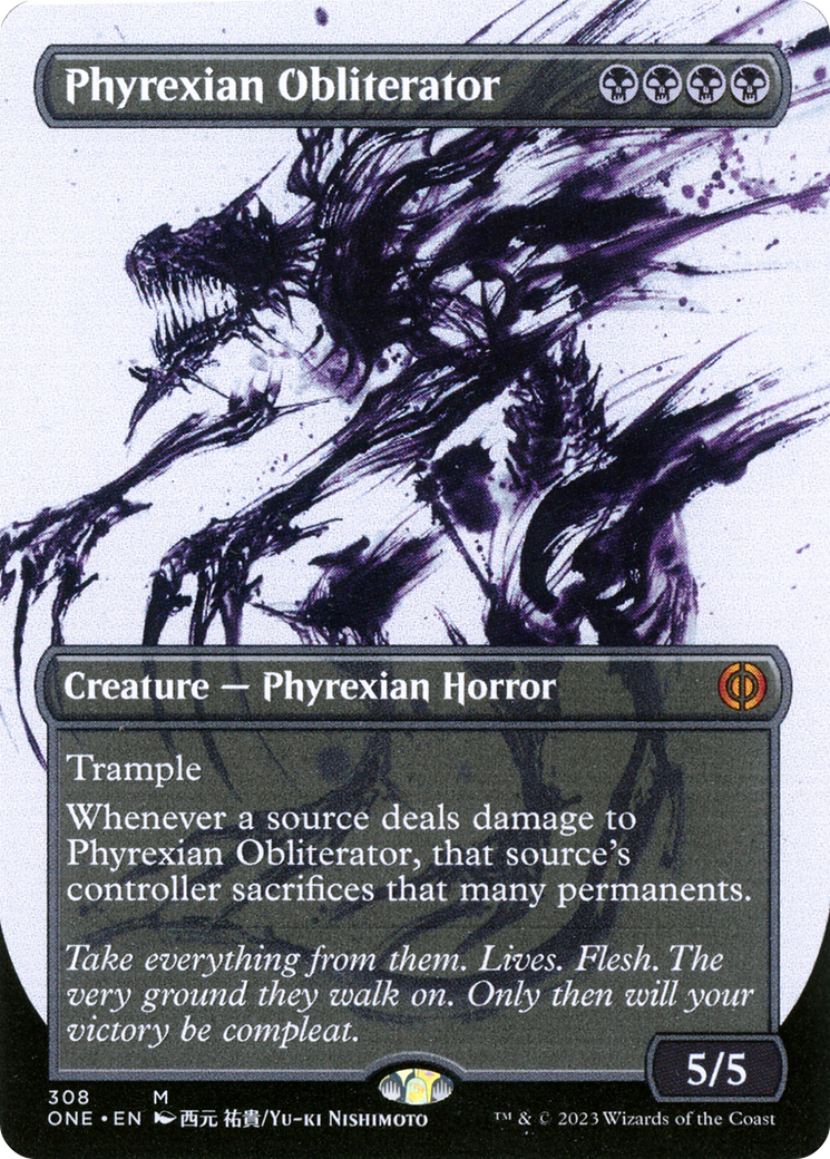 Phyrexian Obliterator (Borderless Ichor) [Phyrexia: All Will Be One] | Silver Goblin
