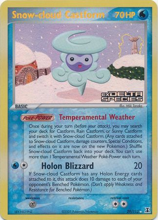 Snow-cloud Castform (29/113) (Stamped) [EX: Delta Species] | Silver Goblin