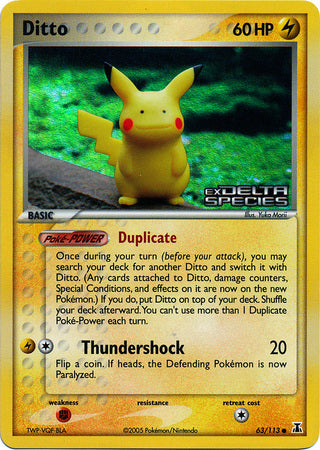 Ditto (63/113) (Stamped) [EX: Delta Species] | Silver Goblin