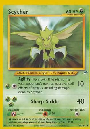 Scyther (55/105) [Neo Destiny Unlimited] | Silver Goblin