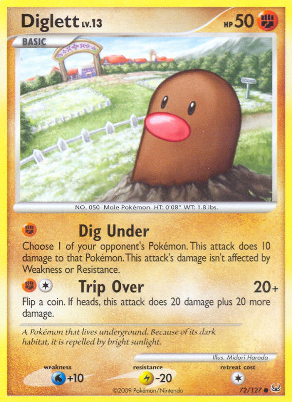 Diglett (72/127) [Platinum: Base Set] | Silver Goblin