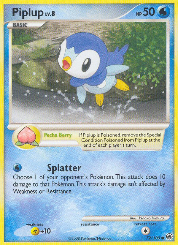 Piplup (72/100) [Diamond & Pearl: Majestic Dawn] | Silver Goblin