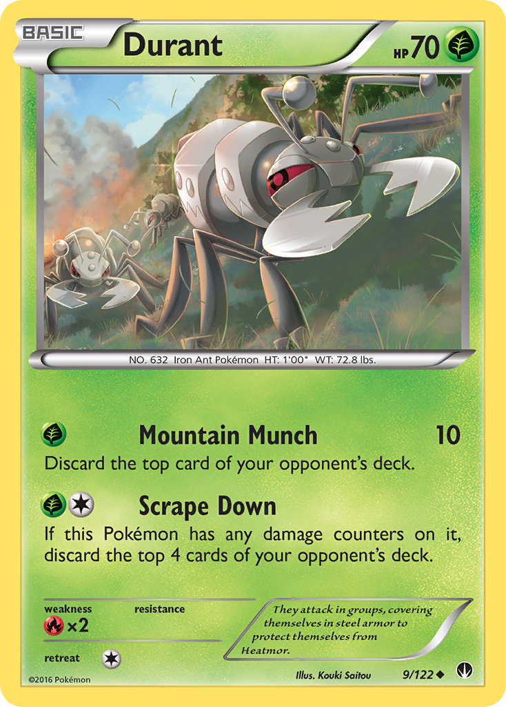 Durant (9/122) [XY: BREAKpoint] | Silver Goblin