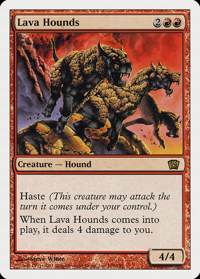 Lava Hounds [Eighth Edition] | Silver Goblin