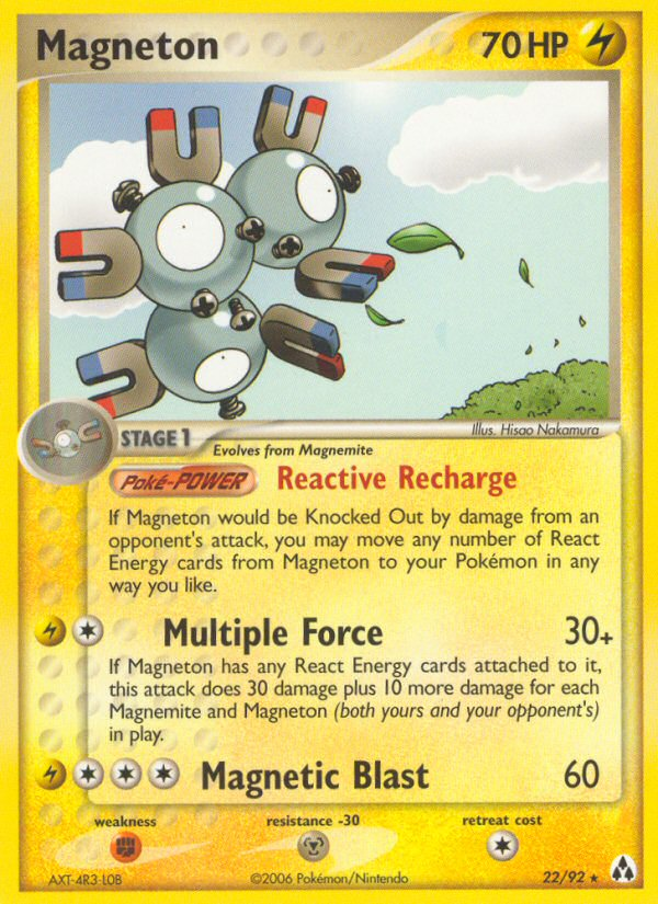 Magneton (22/92) [EX: Legend Maker] | Silver Goblin