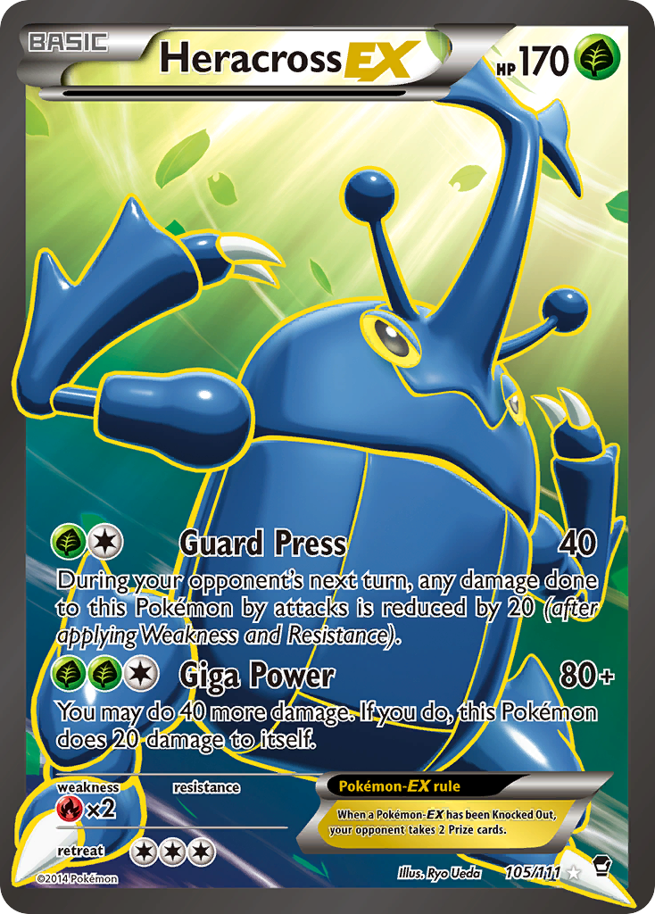 Heracross EX (105/111) [XY: Furious Fists] | Silver Goblin