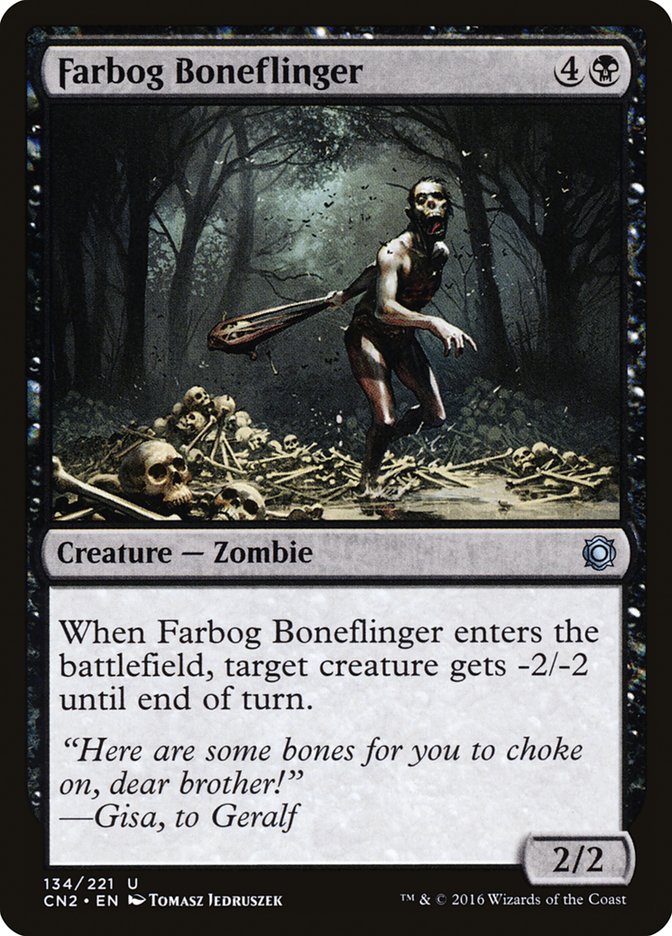 Farbog Boneflinger [Conspiracy: Take the Crown] | Silver Goblin