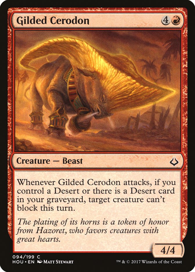 Gilded Cerodon [Hour of Devastation] | Silver Goblin