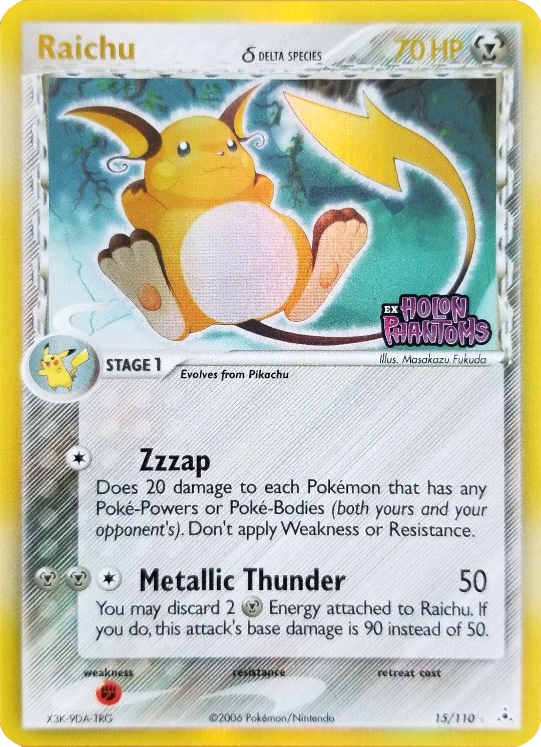 Raichu (15/110) (Delta Species) (Stamped) [EX: Holon Phantoms] | Silver Goblin