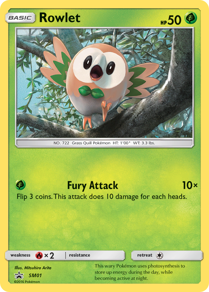 Rowlet (SM01) [Sun & Moon: Black Star Promos] | Silver Goblin