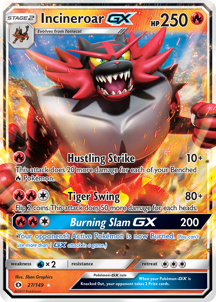 Incineroar GX (27/149) (Jumbo Card) [Sun & Moon: Base Set] | Silver Goblin