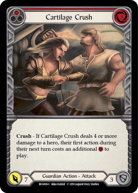 Cartilage Crush (Red) [BVO009-C] (Bravo Hero Deck)  1st Edition Normal | Silver Goblin