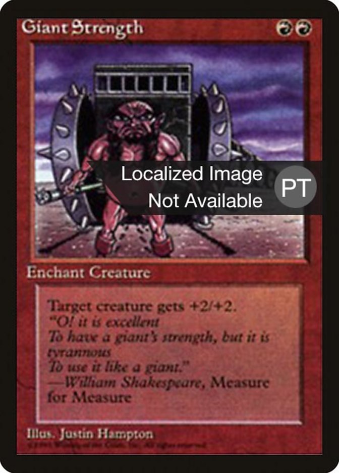 Giant Strength [Fourth Edition (Foreign Black Border)] | Silver Goblin