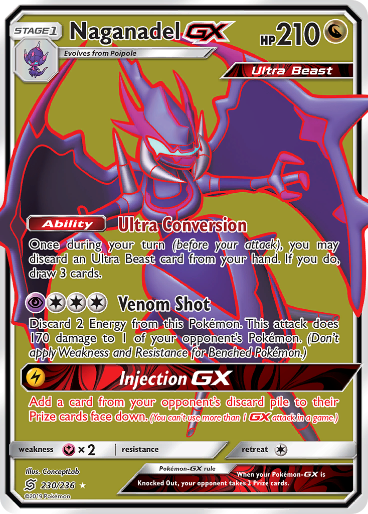 Naganadel GX (230/236) [Sun & Moon: Unified Minds] | Silver Goblin