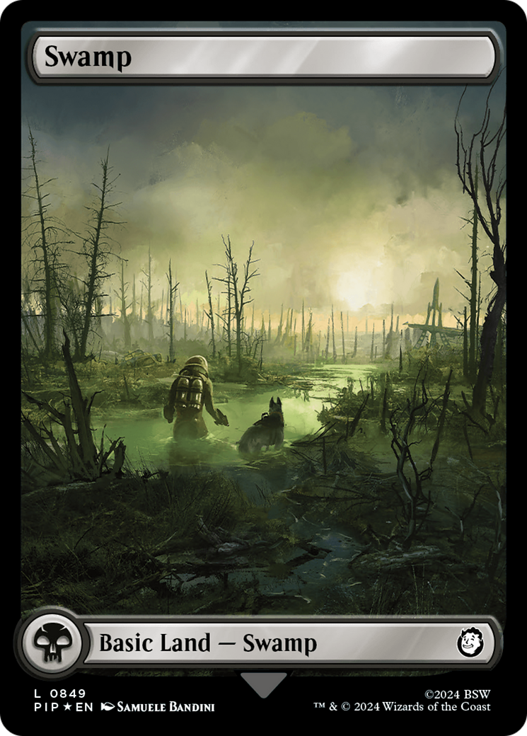 Swamp (0849) (Surge Foil) [Fallout] | Silver Goblin