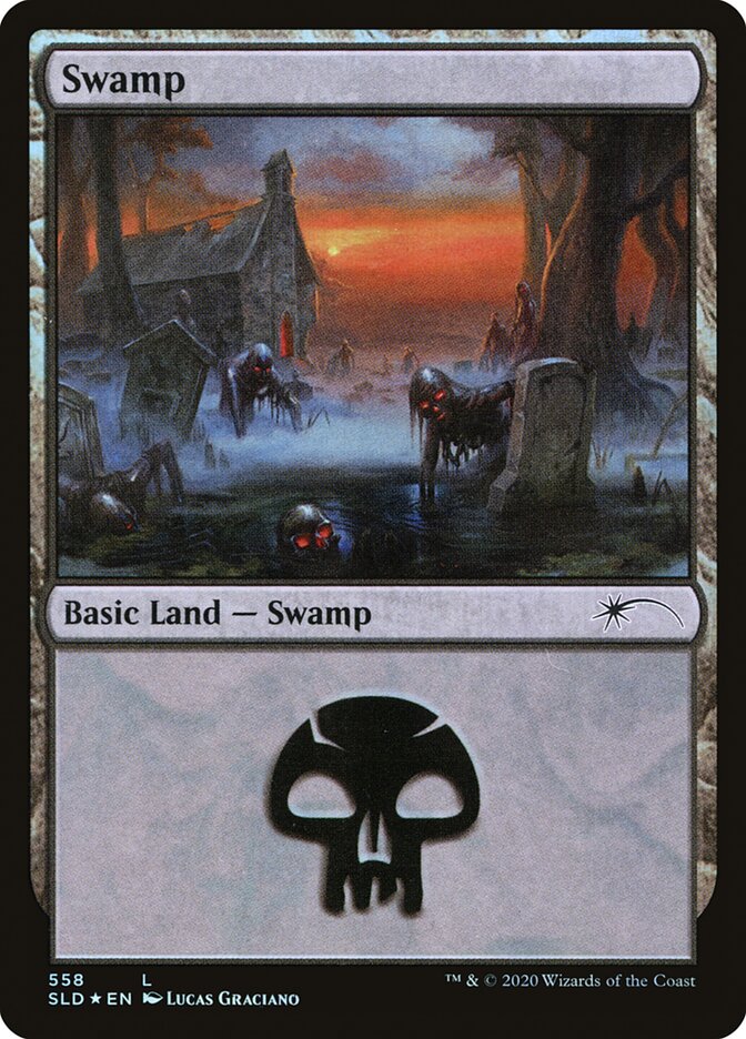 Swamp (Reanimated) (558) [Secret Lair Drop Promos] | Silver Goblin