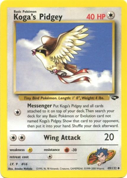 Koga's Pidgey (49/132) [Gym Challenge Unlimited] | Silver Goblin