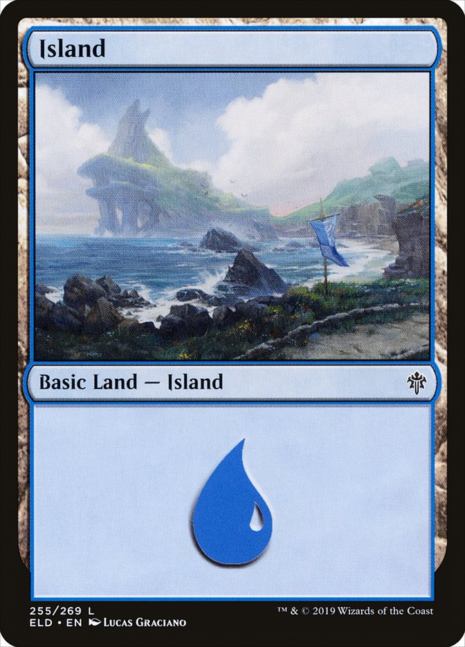 Island (255) [Throne of Eldraine] | Silver Goblin