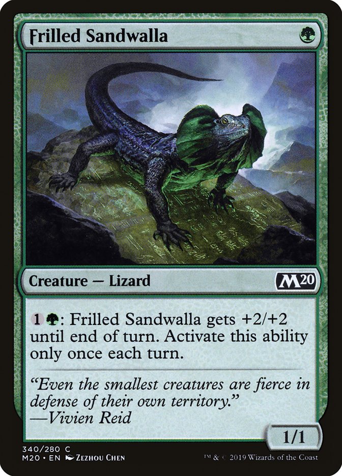 Frilled Sandwalla [Core Set 2020] | Silver Goblin