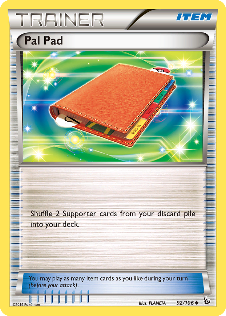 Pal Pad (92/106) [XY: Flashfire] | Silver Goblin