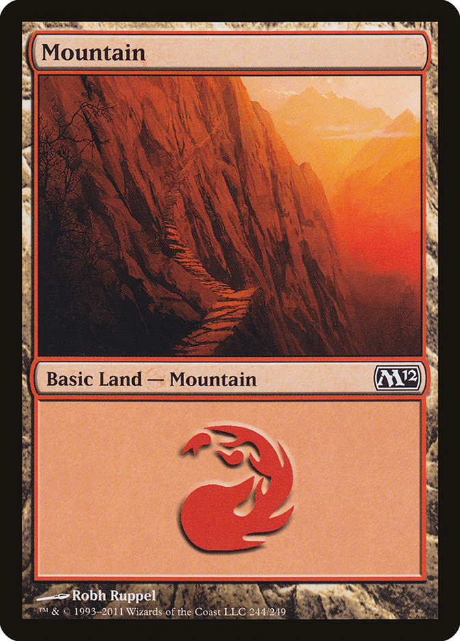 Mountain (244) [Magic 2012] | Silver Goblin