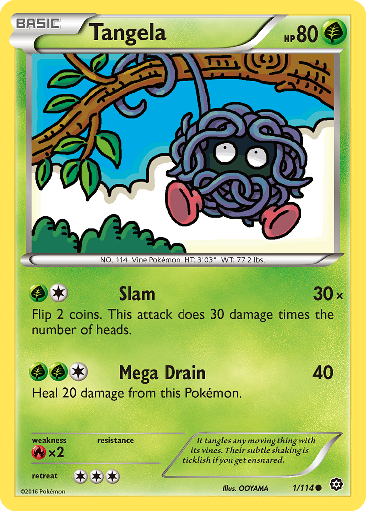 Tangela (1/114) [XY: Steam Siege] | Silver Goblin