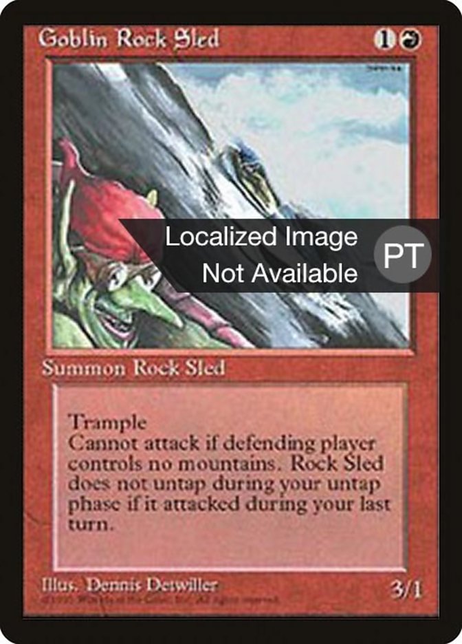 Goblin Rock Sled [Fourth Edition (Foreign Black Border)] | Silver Goblin