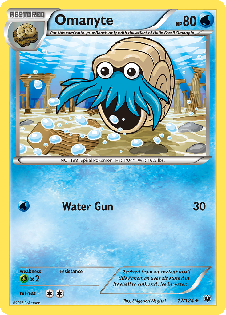 Omanyte (17/124) [XY: Fates Collide] | Silver Goblin