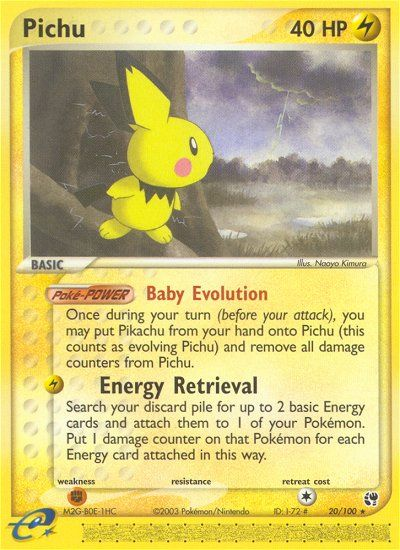 Pichu (20/100) [EX: Sandstorm] | Silver Goblin