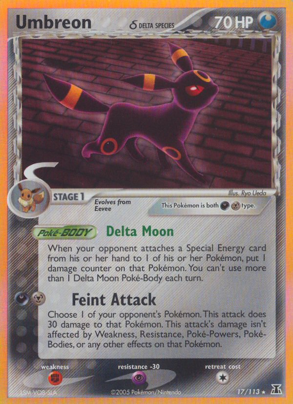 Umbreon (17/113) (Delta Species) [EX: Delta Species] | Silver Goblin