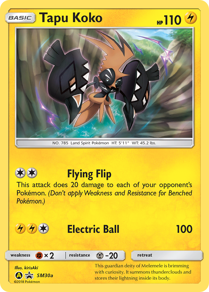 Tapu Koko (SM30a) [Sun & Moon: Black Star Promos] | Silver Goblin